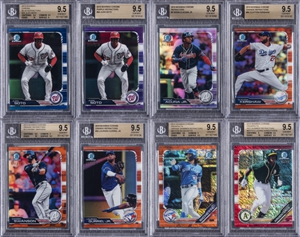 2017-2019 Bowman Chrome and Topps BGS GEM MINT 9.5 Collection (38) Featuring Tebow, Soto, Judge and More! 